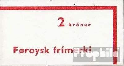 Produktbild von Briefmarken Dänemark - Färöer 1975 Mi 8,11 MH (kompl.Ausg.) postfrisch Freimarken