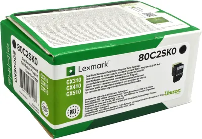 Produktbild von Lexmark 802SK, 2500 Seiten, Laser, Lexmark, 14,1 cm, 10,2 cm, 7,2 cm