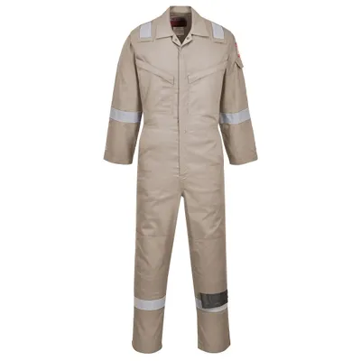 Produktbild von Portwest FR21 Superleichter, antistatischer Overall 210g Khaki Gr. XXXL