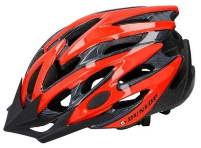 Immagine prodotto di Casco da ciclismo MTB Dunlop da uomo e da donna, rosso e nero, taglia S (53-55 cm)