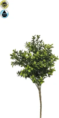 Produktbild von artplants.de Kunstpflanze Buchsbaum Tom auf Steckstab, crossdoor, 30cm - Künstliche Buchspflanze