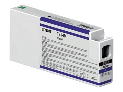 Produktbild von Epson T824D - 350 ml - violett - original - Tintenpatrone - für SureColor SC-P7000, SC-P7000V, SC-P9000, SC-P9000V