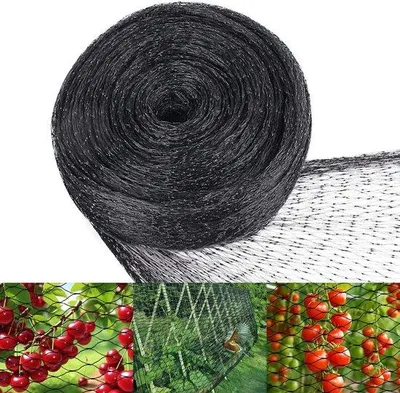 Obrázok produktu pre Sieť proti vtákom, 4 m x 6 m, s jemnými okami (20 mm), odolná a opakovane použiteľná, určená na ovocné stromy, zeleninu a rybníky, chráni pred vtákmi a lístím