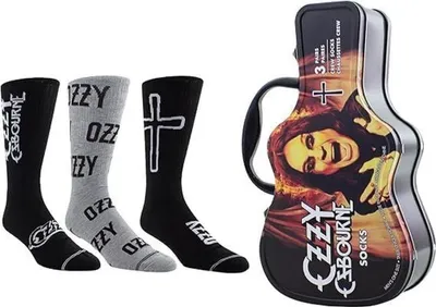 Produktbild von Ozzy Osbourne Socks 3 Pack In Guitar Tin One Size Socken
