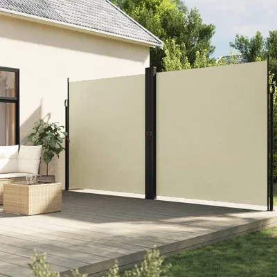 Obrázek produktu pro Zatahovací boční markýza krémová 200 x 1200 cm