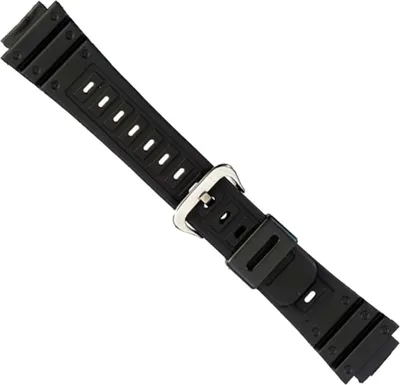 Produktbild von Kautschuk Ersatzband Uhrenband Wasserfest schwarz 18mm 18089