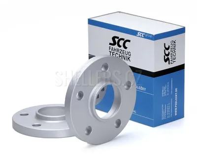 Obrázek produktu pro Rozšiřovací podložky SCC 10mm 5/112 - 66,6 mm, 12168E elox šedé