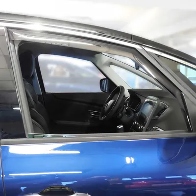 Obrázek produktu pro Větrný deflektor dešťový deflektor pro Renault Scenic 2016-2025 tmavý akrylový 2ks