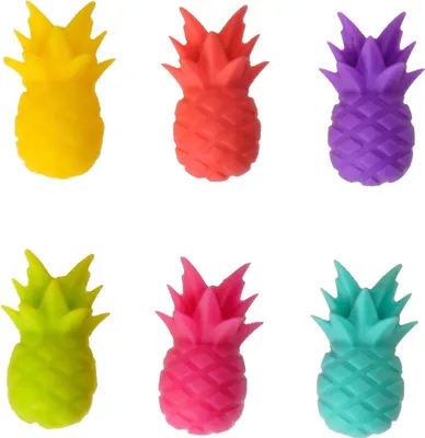 Produktbild von Ananas Glasmarkierer im 6er Set