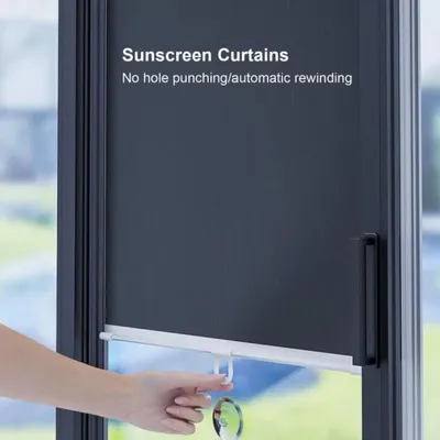 Produktbild von STUNQ® Rollo mit Saugnapf – Verdunkelnd, Schwarz, Tragbar, Ohne Bohren, für Auto & Fenster