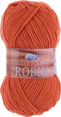 100g Strickgarn Robin Uni Antipilling Winterwolle Häkelgarn kürbisorange