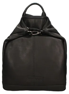 Produktbild von Hill Burry Herrenhandtasche umwandelbar Rucksack echtes Leder Schwarz Black B UNICA 32x39x10 cm ART-6136-HILB-BLACK