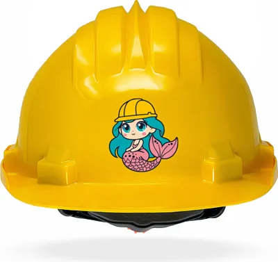Produktbild von TAMS® Kinderhelm - Drehverschluss Gelb Meerjungfrau