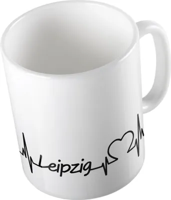 Produktbild von Huuraa Kaffeetasse Leipzig Geschenk Tasse Weiß 330ml Leipzig Präsent