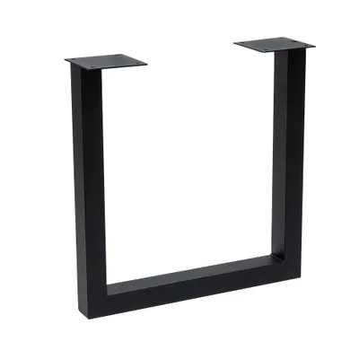 Produktbild von Bronx71 Tischgestell U-Form Medi Metall schwarz (2er Set)