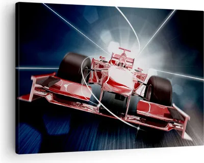 Produktbild von Bild auf Leinwand - Leinwandbild - Formel Geschwindigkeit Motor - 70x50cm - Wand Bild - Wanddeko - Leinwanddruck - Bilder - Kunstdruck - Wanddekoration - Leinwand bilder - Wandkunst - AA70x50-2677