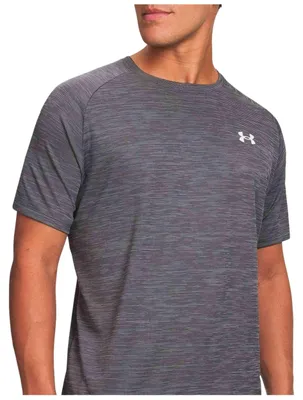 Produktbild von Under Armour Tech Textured SS Herren Castlerock S/M