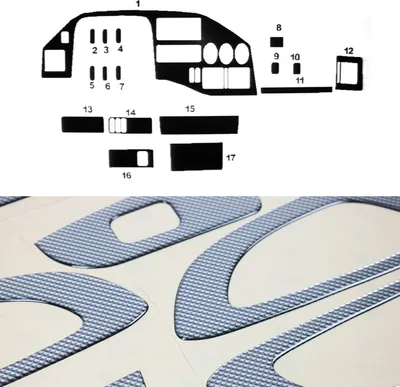Immagine prodotto di Arredamento interno abitacolo per Mercedes Sprinter 1995-2000 Carbon Optics 17pz