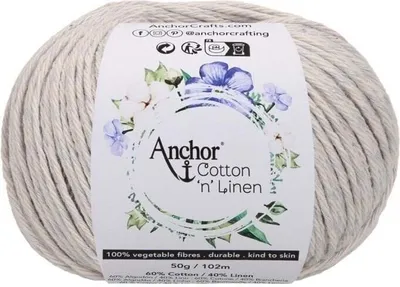 Obrázok produktu pre Anchor Bavlna 'n' Linen 00006 Mist Háčkovacia priadza