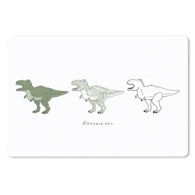 Produktbild von MuchoWow® Schreibtischunterlage Dinosaurier - Kinderzimmer - Tyrannosaurus - Jungen - Mädchen - Kinder 60x40 cm - XXL Mauspad - Großes Mauspad