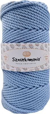Zdjęcie produktu dla Przędza do makramy 5 mm 100 m 3-warstwowa, wiele kolorów, przędza bawełniana, sznurek bawełniany 5 mm 3-warstwowy, sznurek do makramy, sznurek do makramy, sznurek bawełniany, szydełkowany