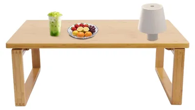 Productafbeelding van Opvouwbare Bamboe Laptoptafel voor Bed en Bank