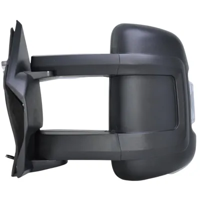 Produktbild von BILMAX Außenspiegel Ersatz für Peugeot Boxer, Jumper, Fiat Ducato 2006-2023 Langer Arm, Beheizbar, Blinker, Temperatursensor, Schwarz, 8+2 Pin Links