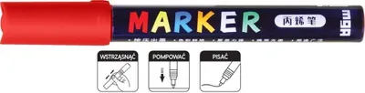 Immagine prodotto di Pennarello acrilico 1-2 mm rosso (6 pezzi) M&G