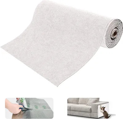 Produktbild von Selbstklebende Kratzmatte für Katzen - Kratzschutz für Katzen - 2 m x 40 cm (Beige)