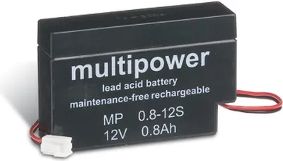 Produktbild von Powery Bleiakku (multipower) MP0,8-12JST