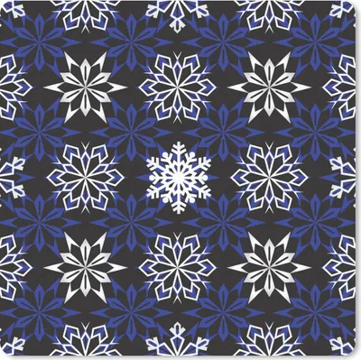 Produktbild von MuchoWow® Mauspad Mousepad Neujahr - Schneeflocke - Weihnachten - Muster 30x30 cm - Mousepads - Maus Mat - Pad - Mausunterlage - Gaming