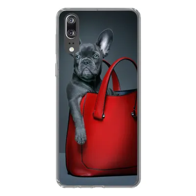 Produktbild von MuchoWow® Handyhülle Schutzhülle Hülle für Huawei P20 Hund - Lustig - Tasche - Kinder - Jungen - Mädchen - Kinder Silikon Softcase Handy Hülle - Hardcover