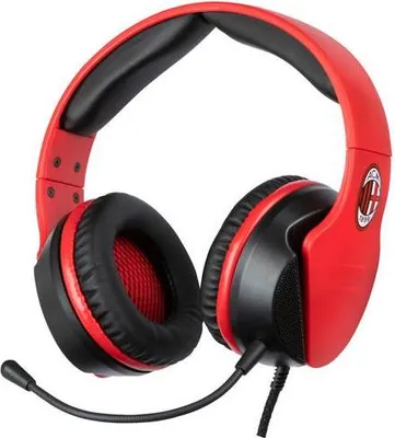 Produktbild von Qubick AC Milan Kopfhörer Kabelgebunden Kopfband Gaming Rot