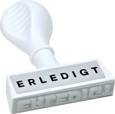 Produktbild von WEDO WEDO® Textstempel 45x4 mm (BxH) Erledigt Kunststoff