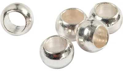 Produktbild von Quetschperlen, D 2,5 mm, Silber, 100 Stk/ 1 Pck [HOB-60114]