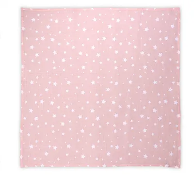 Produktbild von Lorelli Wickeldecke, Babydecke Musselin Baumwolle, Größe 80 x 80 cm, ab Geburt rosa weiß