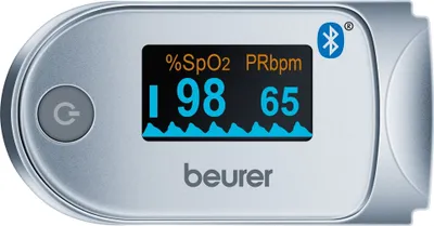 Produktbild von Beurer Bluetooth Pulsoximeter PO 60 Weiß und Grau
