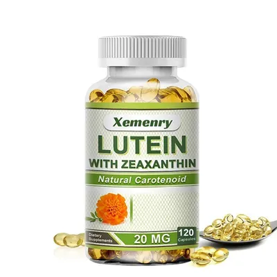 Image de Gélules de lutéine et zéaxanthine - Complément alimentaire haute concentration - Végan - 120 gélules