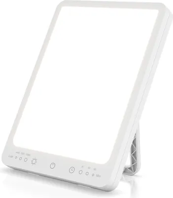 Produktbild von My Beo Tageslichtlampe, LED Lichttherapielampe, Tageslichtleuchte mit Standfuß, Lichtdusche, simuliert Tageslicht, dimmbar, 3 Lichtmodi, UV-frei, flimmerfrei