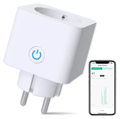 Productafbeelding van Smart Plug - Slimme Stopcontact Wifi Met Energiemeter 16 A