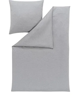Produktbild von Estella Ateliers Bettwäsche-Garnitur-Mako-Interlock-Jersey Takoma  Farbe grau Größe 200x220+2x80x80