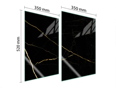 Produktbild von Glasschutzplatte Für Küche 2X35X52 Marmor