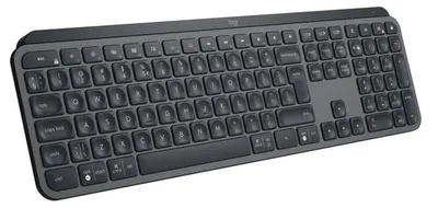 Produktbild von Logitech MX Keys, Volle Größe (100%), Kabellos, RF Wireless + Bluetooth, QWERTY, Graphit
