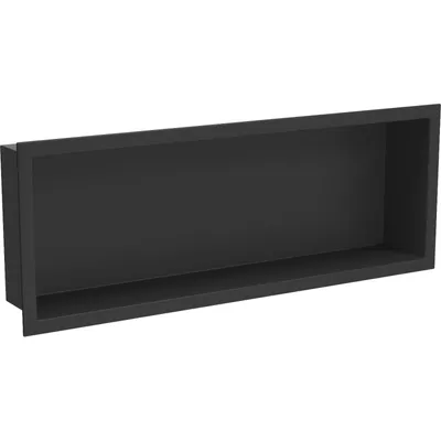 Produktbild von Mexen X-Wall-R Einbauregal mit Flansch 60 x 20 cm, Schwarz - 1970602010
