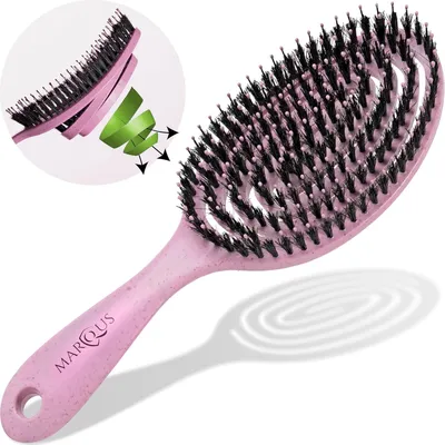 Produktbild von marQus Haarbürste Wildschweinborsten – Kopfhautmassage – Blush