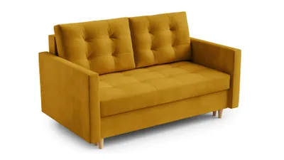 Image de AX LIVING Spaxton Canapé 2 places Petit 155 cm Ambre avec fonction couchage