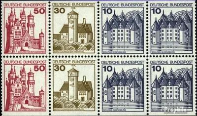 Produktbild von Briefmarken BRD (BR.Deutschland) 1977 Mi Hbl26 gestempelt Burgen und Schlösser