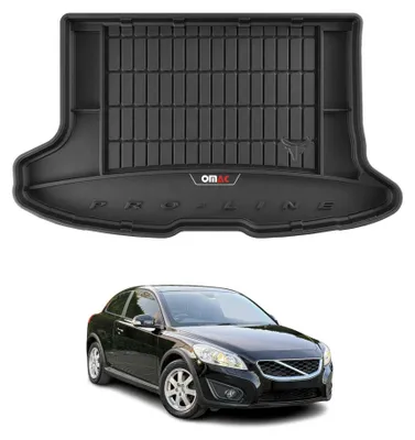 Image de OMAC Bac de coffre en caoutchouc pour Volvo C30 2006-2012 TPE Bac de coffre noir