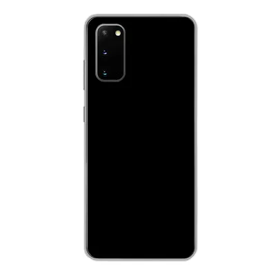 Produktbild von MuchoWow® Handyhülle Schutzhülle Hülle für Samsung Galaxy S20 Schwarz - Dunkel - Massiv - Farbe Silikon Softcase Handy Hülle - Bild
