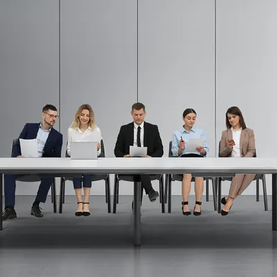 Productafbeelding van Ergonomische Bureaustoel - Kantoorstoel - Vergaderstoel - Thuiswerkstoel - Directiestoel - PolyurethanLeer